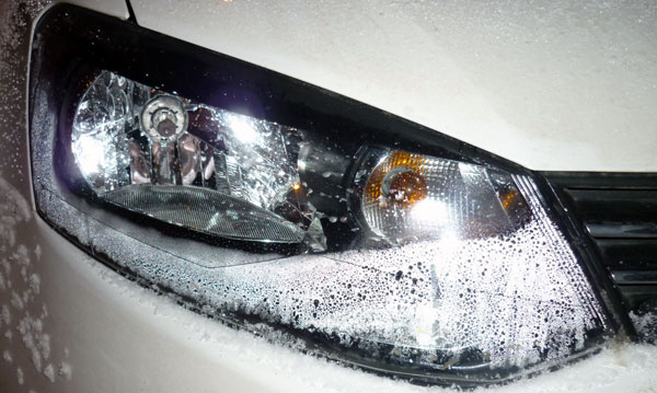 Запотевание фар на VW Polo зимой