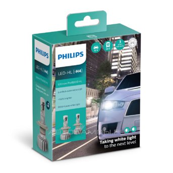 H4 12/24V-LED (P43t) 5800K 15/15W Ultinon Pro5000 HL (ку.2 шт.) 11342U50CWX2