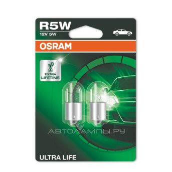����� Osram R5W Ultra Life 12V 5W (10 ��.)