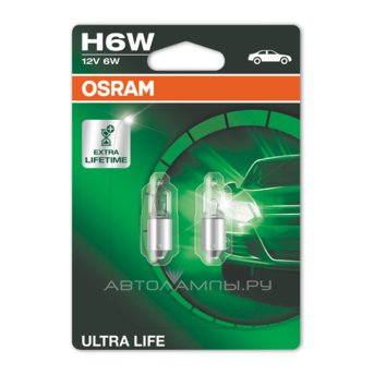 H6W 12V-6W (BAX9s) (увелич. срок службы) Ultra Life 64132ULT