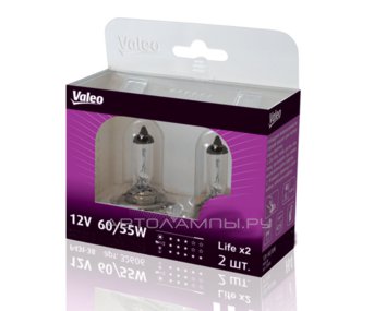 H11 12V-55W (PGJ19-2) (увелич. срок службы) Life x2 (к.уп.2шт.) 32618