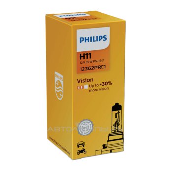 H11 12V- 55W (PGJ19-2) ( +30% света) Vision 12362PRC1